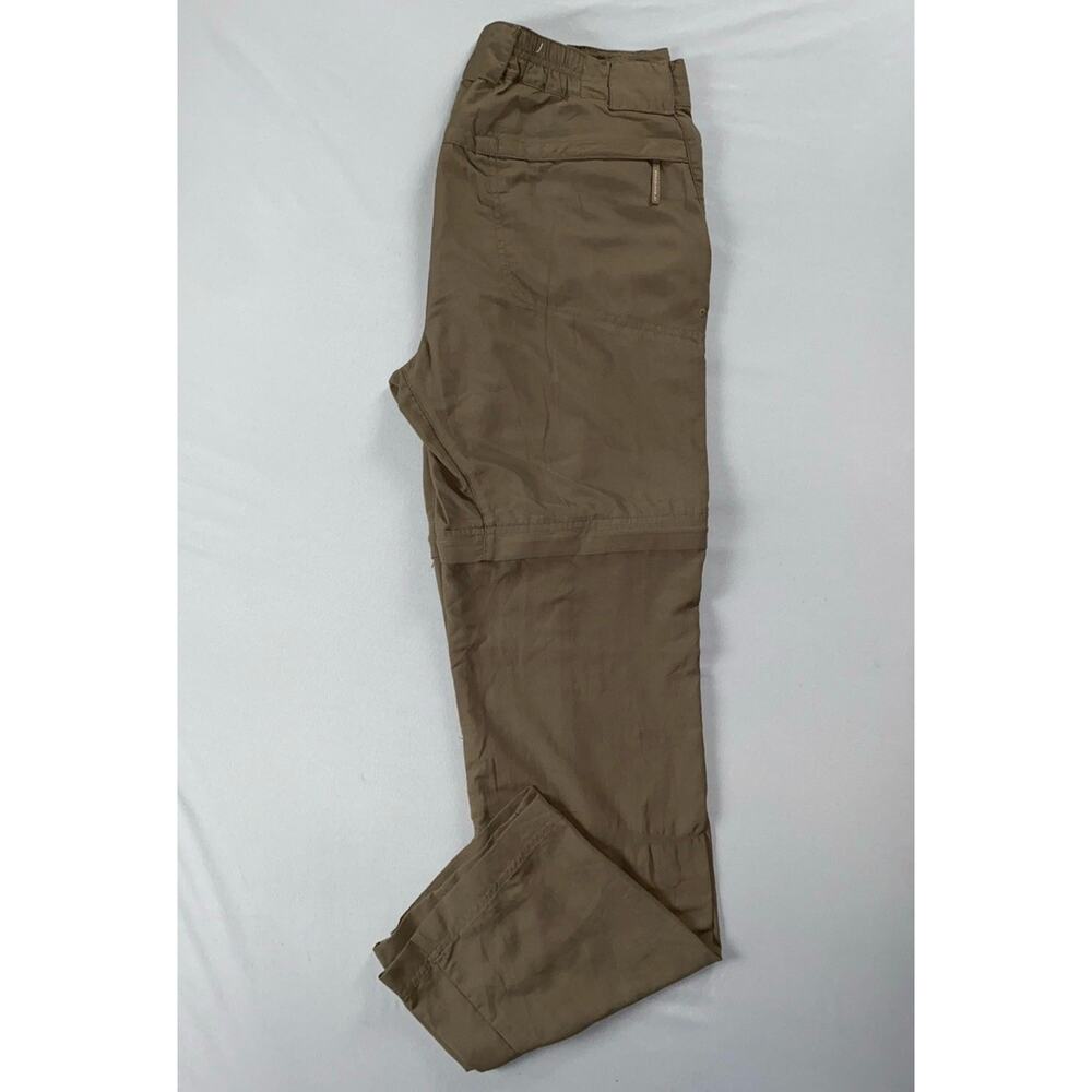 Columbia Lightweight Nylon Convertible Cargo Hiking Pants. Olive, Women's 8. EUC